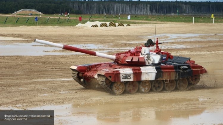 Российские военнослужащие установили два новых рекорда на «Танковом биатлоне»