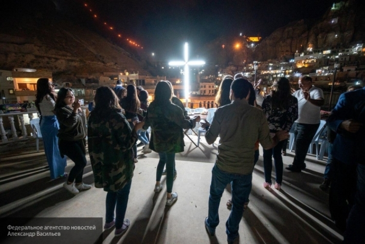 Сирийские христиане отметили праздник Воздвижения креста господня