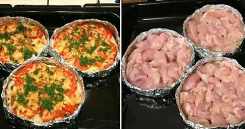 Вкуснейшее блюдо с курочкой и овощами