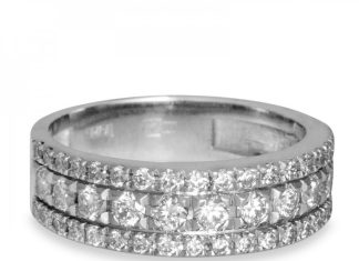 Кольца-дорожки с бриллиантами