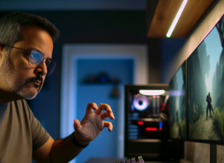 Как выбрать игру и установить на андроид? Человек играет за компьютером