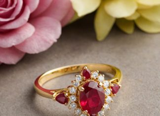 Как выбрать золотое кольцо с рубином?